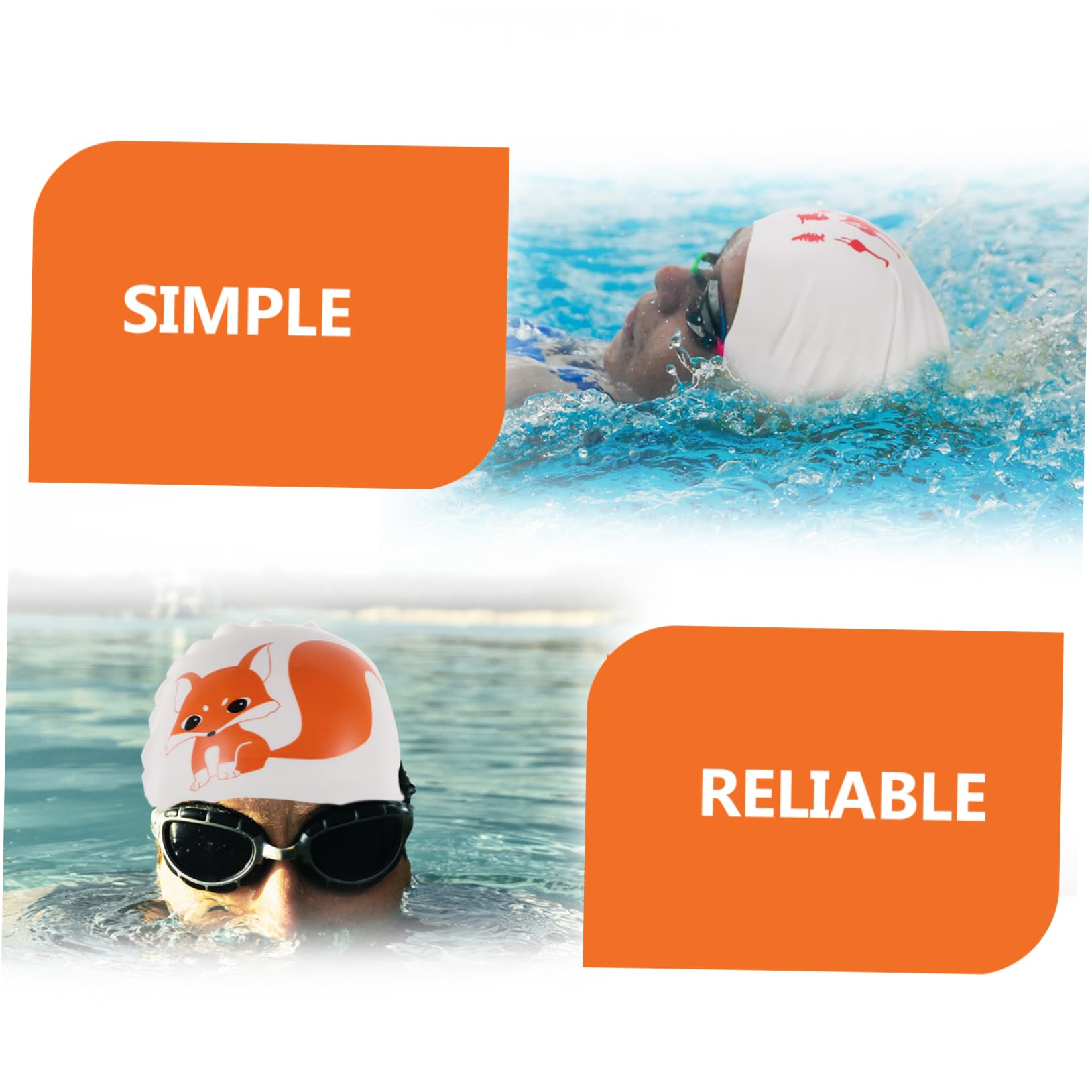 BESPORTBLE Bonnet De Bain en Silicone Chapeau De pour Enfants Bonnet De Enfant Chapeau De Natation Bonnet De Bain Extensible Bonnet De Bain Confortable Gel De Silice