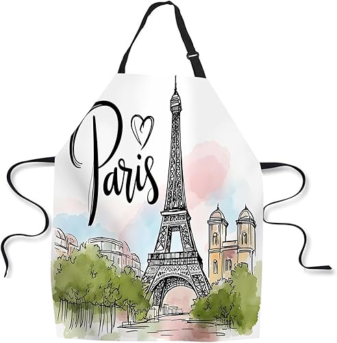 Miniatura 8 de Delantal de cocina vintage de béisbol con bandera estadounidense, delantal de chef casero, impermeable, para mujeres y hombres, 31 x 27 pulgadas