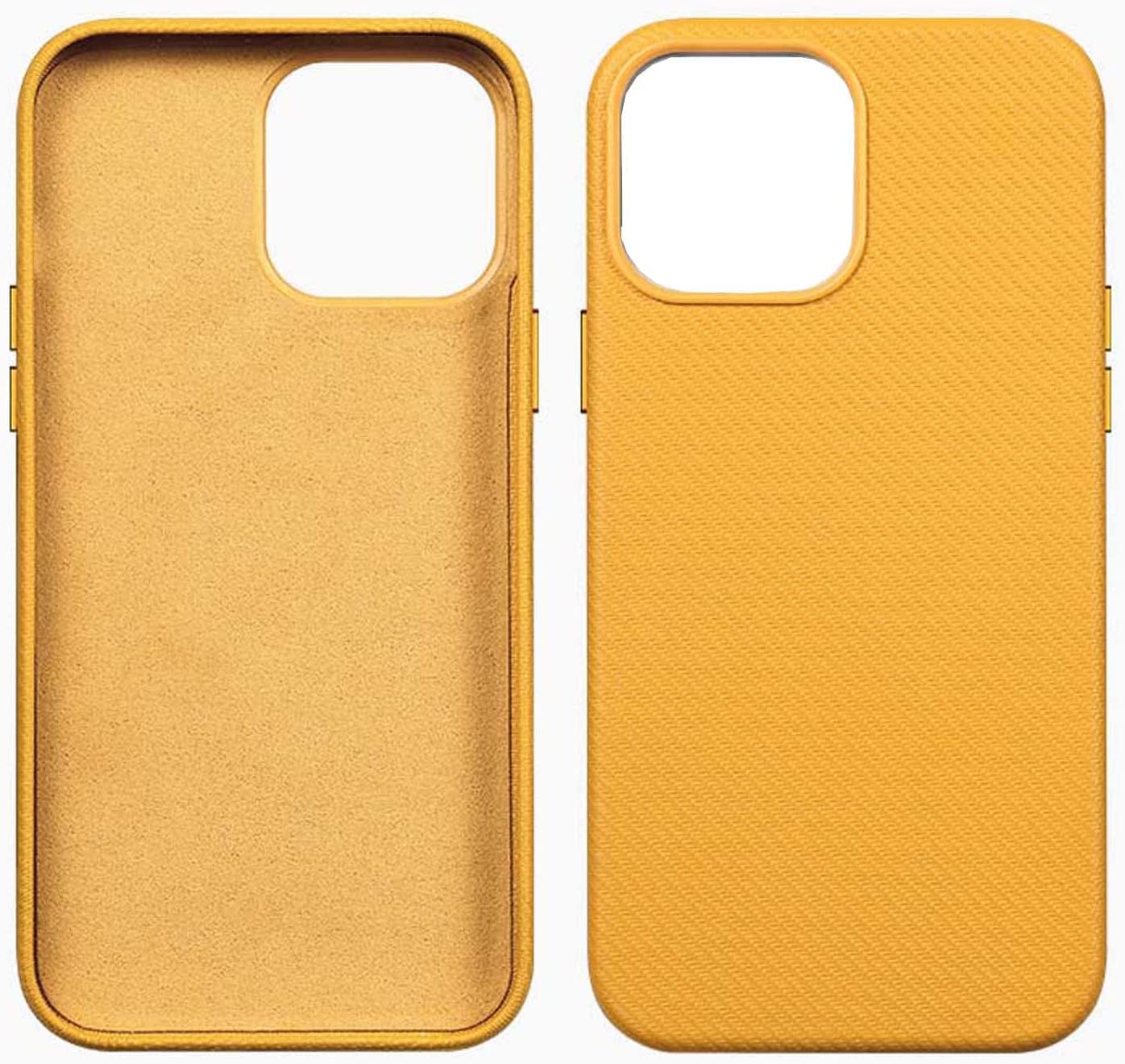 Coque iPhone 13 Mini jaune évitez les rayures étui cuir sans fil - 8