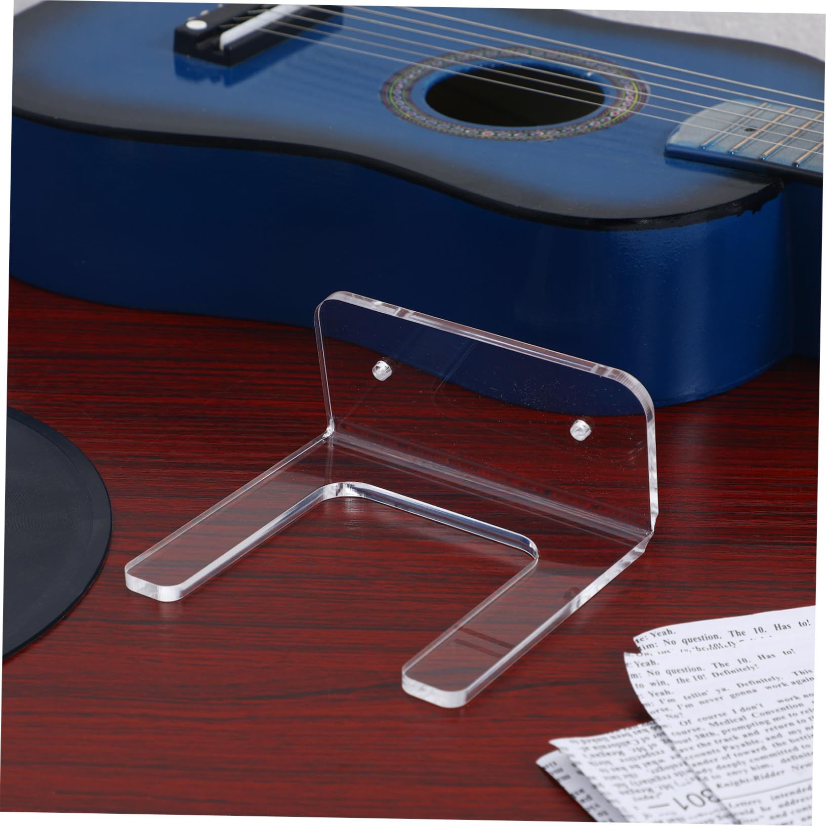 ifundom 9sets Gancio Per Chitarra Parete Acrilico Trasparente Supporto Pratico Per Chitarra Acustica Ed Elettrica Facile Installazione e Design Elegante Per Esposizione Artistica