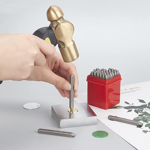 Miniatura 7 de Martillo con doble cabezal PandaHall Elite, de hule y nylon, 10", para joyería, color amarillo y negro