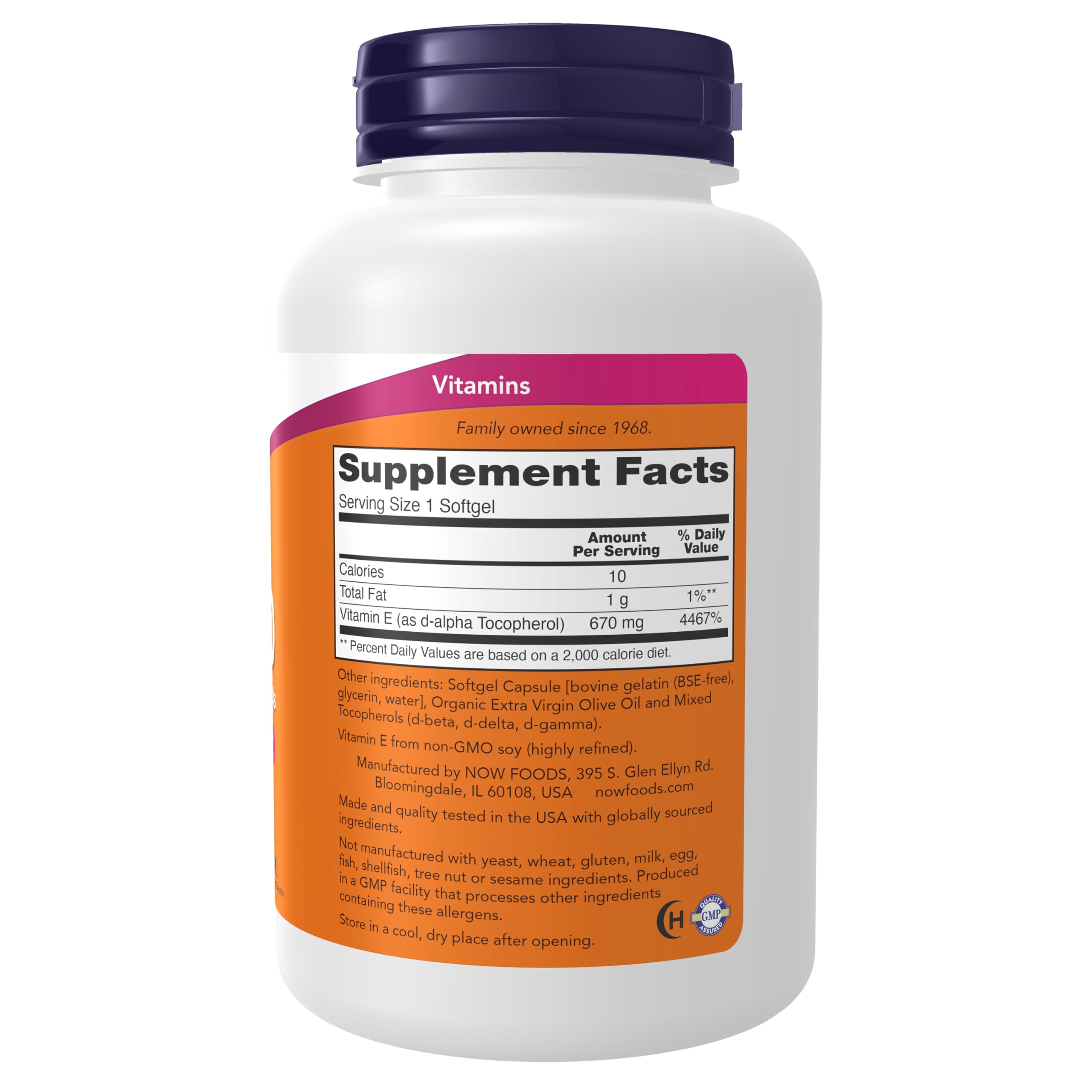 NOW Supplements, Vitamin E-1,000 IU Mixed Tocopherols, 100 Softgels — Amazon image 2