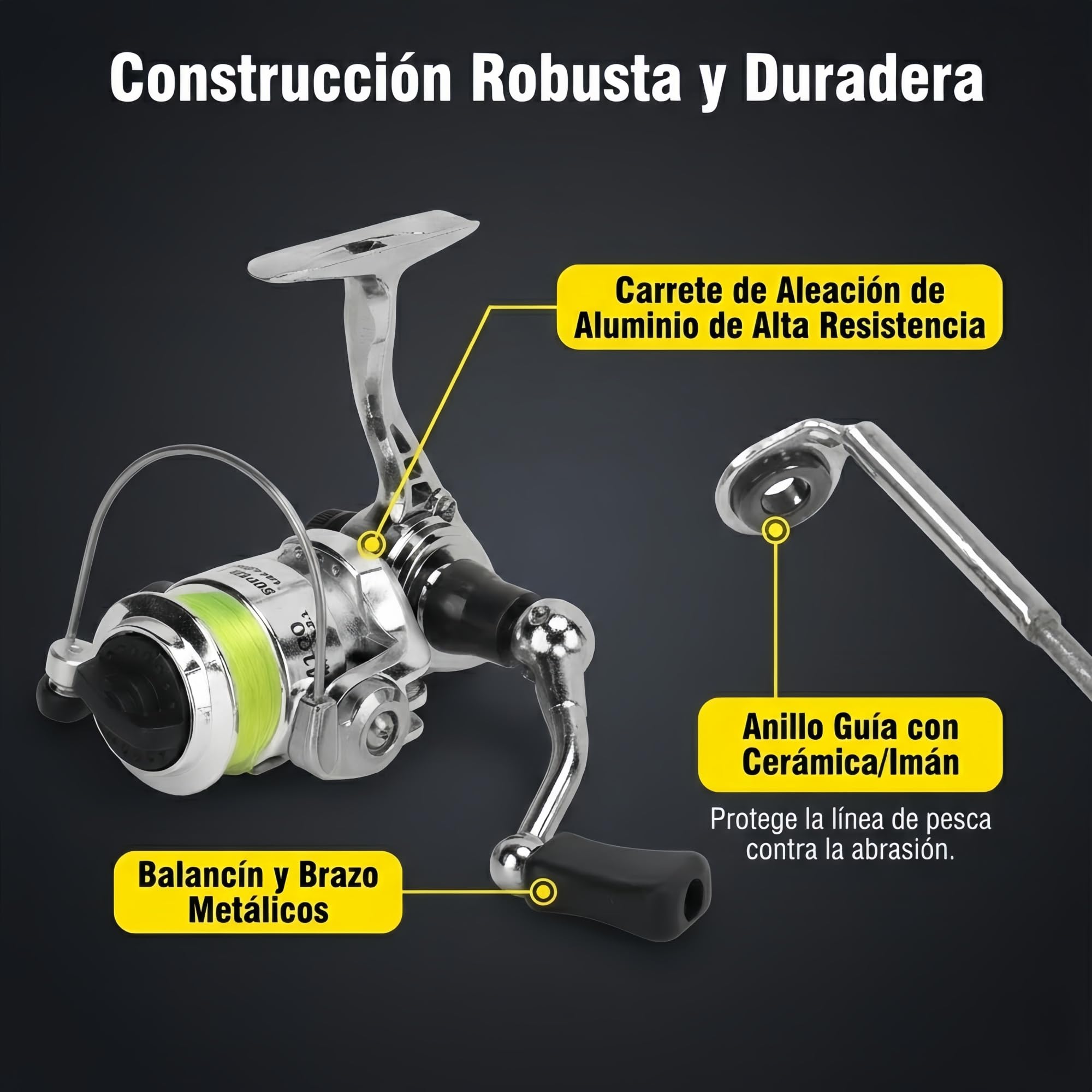 Caña de Pescar Mini bolígrafo portátil, Mini caña de Pescar, Aluminio aviación retráctil Anillo magnético Carrete 2 mas 1BB Ratio 4.3 a 1, Equipo para Hielo río 20 cm (Verde)