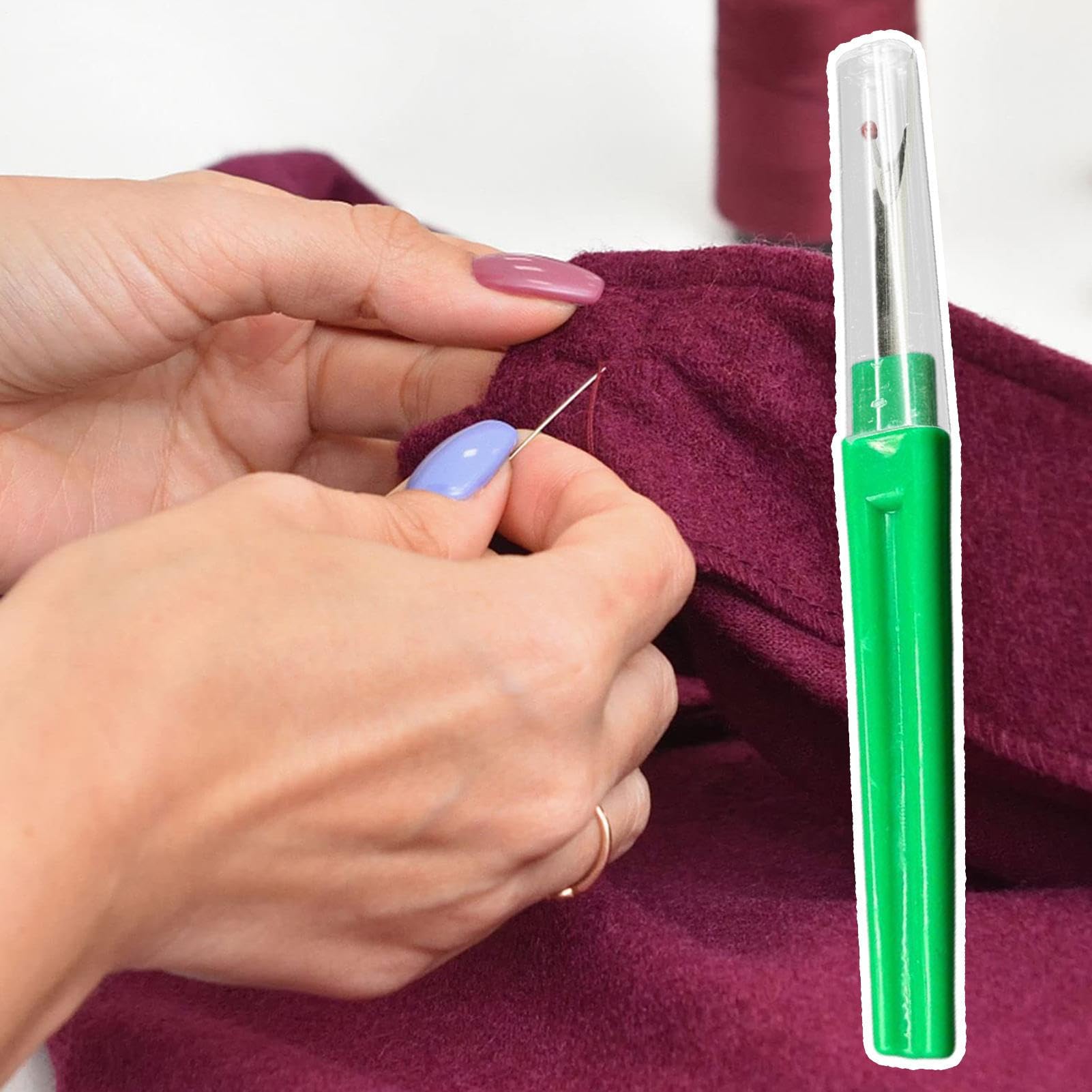 Generico Scucitrici Precisione Antiscivolo 2-in-1 Portatile | Levafili Da Ricamo Scucitore Per Sartoria Ricamo Casa Viaggio Artigianato Principianti Cucito Sarto
