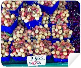 Fresh Fruits Cherry Picture Photography Cleaning Cloth Screen Cleaner 2pcs Suede Fabric