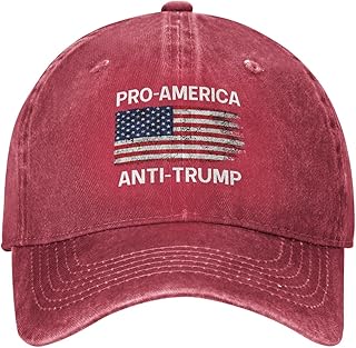 Pro America Anti-Trump American Hats Vintage Adjustable Baseball Cap Cotton MAGA Hat Black