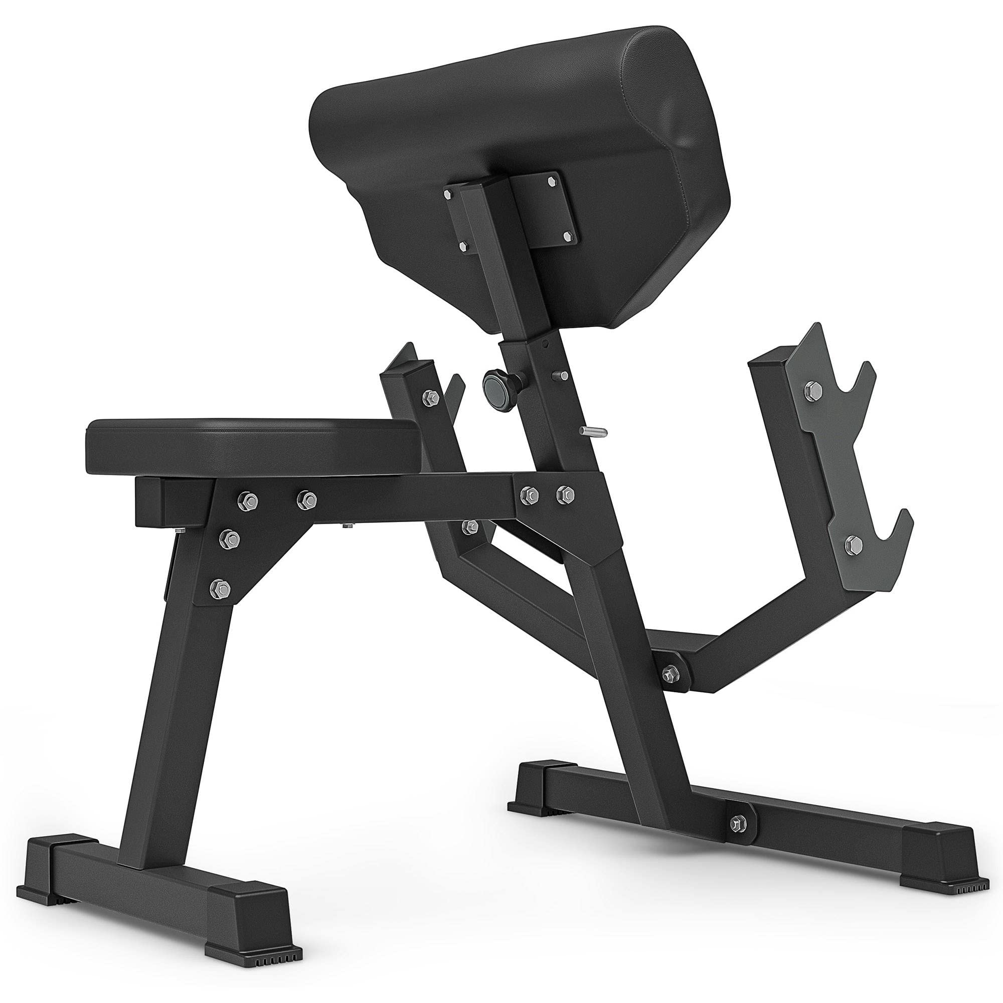 Marbo Sport - Panca Larry Scott MS-L107 2.0 – Panca palestra multifunzione per bicipiti e tricipiti – regolabile per allenamento fitness – Attrezzi palestra casa per esercizi e tonificazione