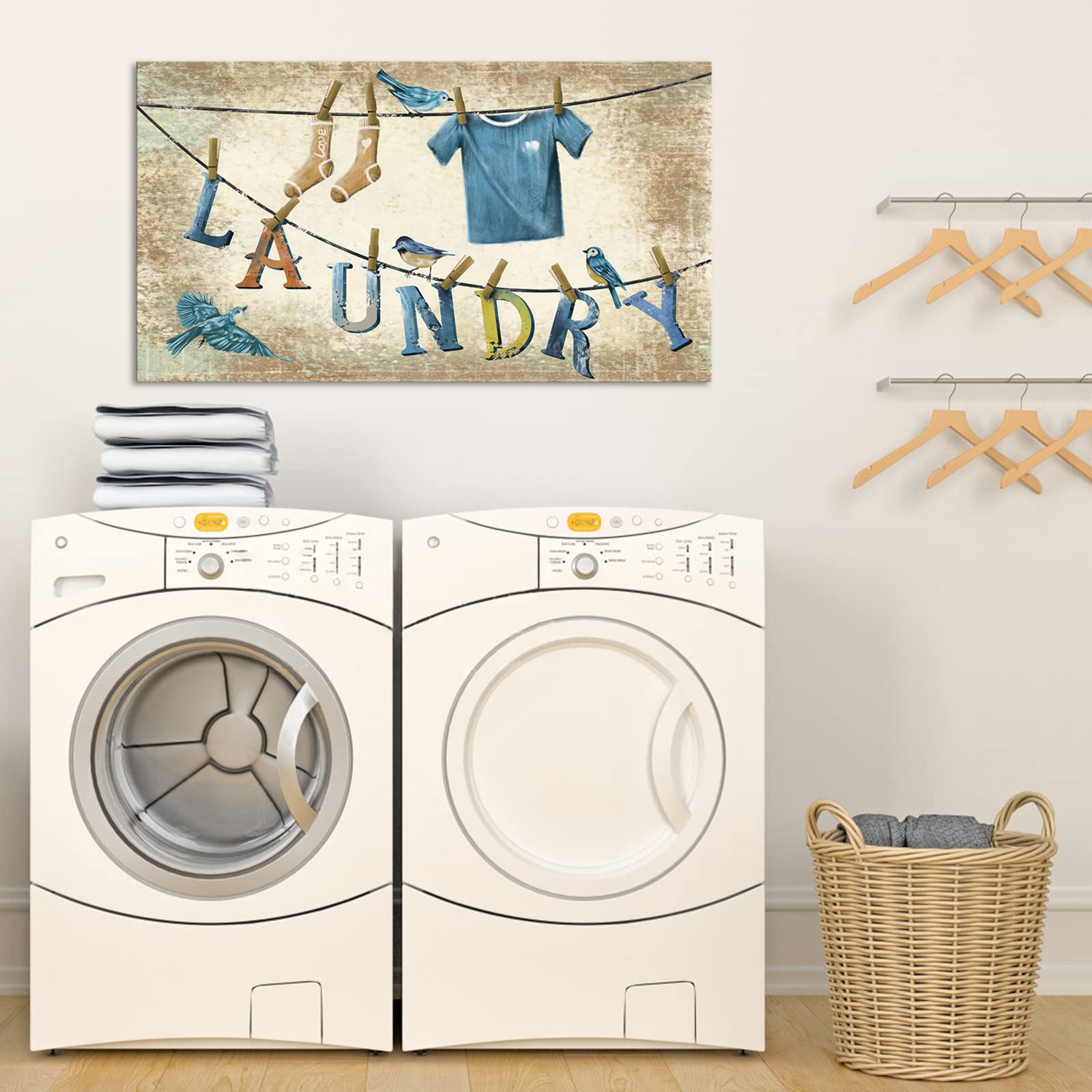 Vintage Laundry Room Art Prints Laundry (Set Of Two) Trove Prints