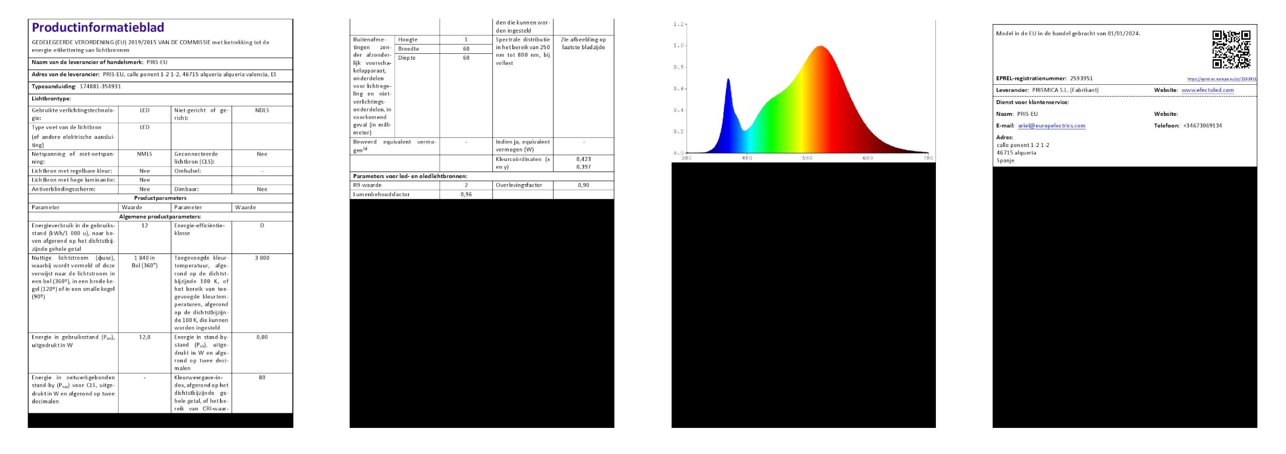 LEDKIA Baliza Exterior LED 12W Superficie Pie 60cm Salor CCT 2700K - 3300K