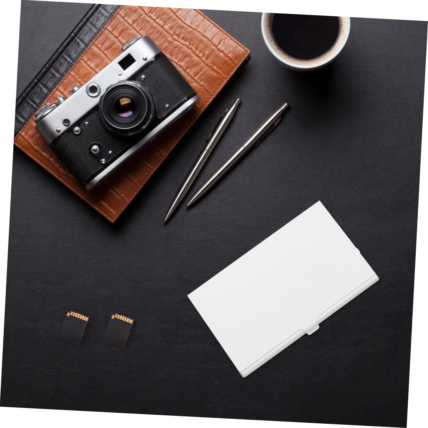 ARTIBETTER 9- Organizer Case Card Storage Keeper Aluminum Alloy Waterproof Holder Card Slot