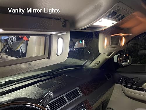 Miniatura 6 de Xpismii Kit de 12 piezas de luz LED interior blanca de 6000 K, repuesto para Chevy Chevrolet SilveradoGMC Sierra 2007 2008 2009 2010 2011 2012 2013,