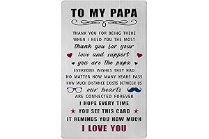 Father's Day Card for Papa - 'I Love You Papa' Greeting Card...