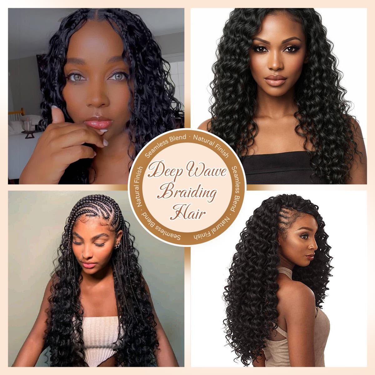 KRALER Feather Crochet Hair Extensions 18 Inch 100 Strands