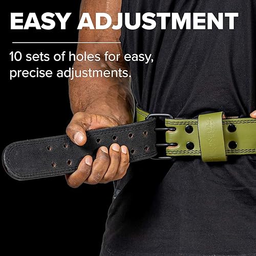 Miniatura 7 de Cinturón de levantamiento de pesas de cuero de 0.276 in (aprobado por IPF, USAPL, USPA, IPL USAW e IWF)  Cinturón de levantamiento de pesas cónico