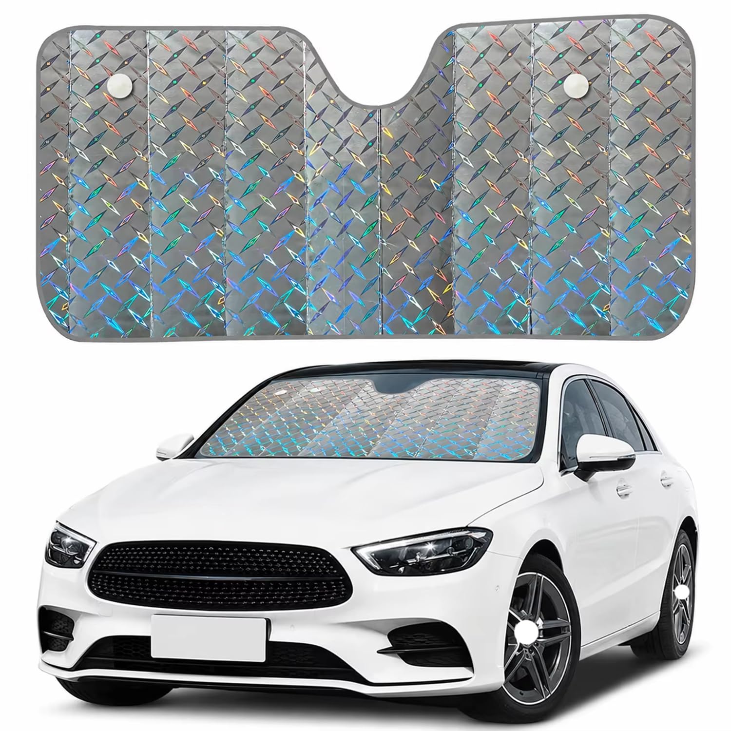 Parasol coche Peugeot 5008 Hybrid contra calor extremo protector parabrisas térmico grande