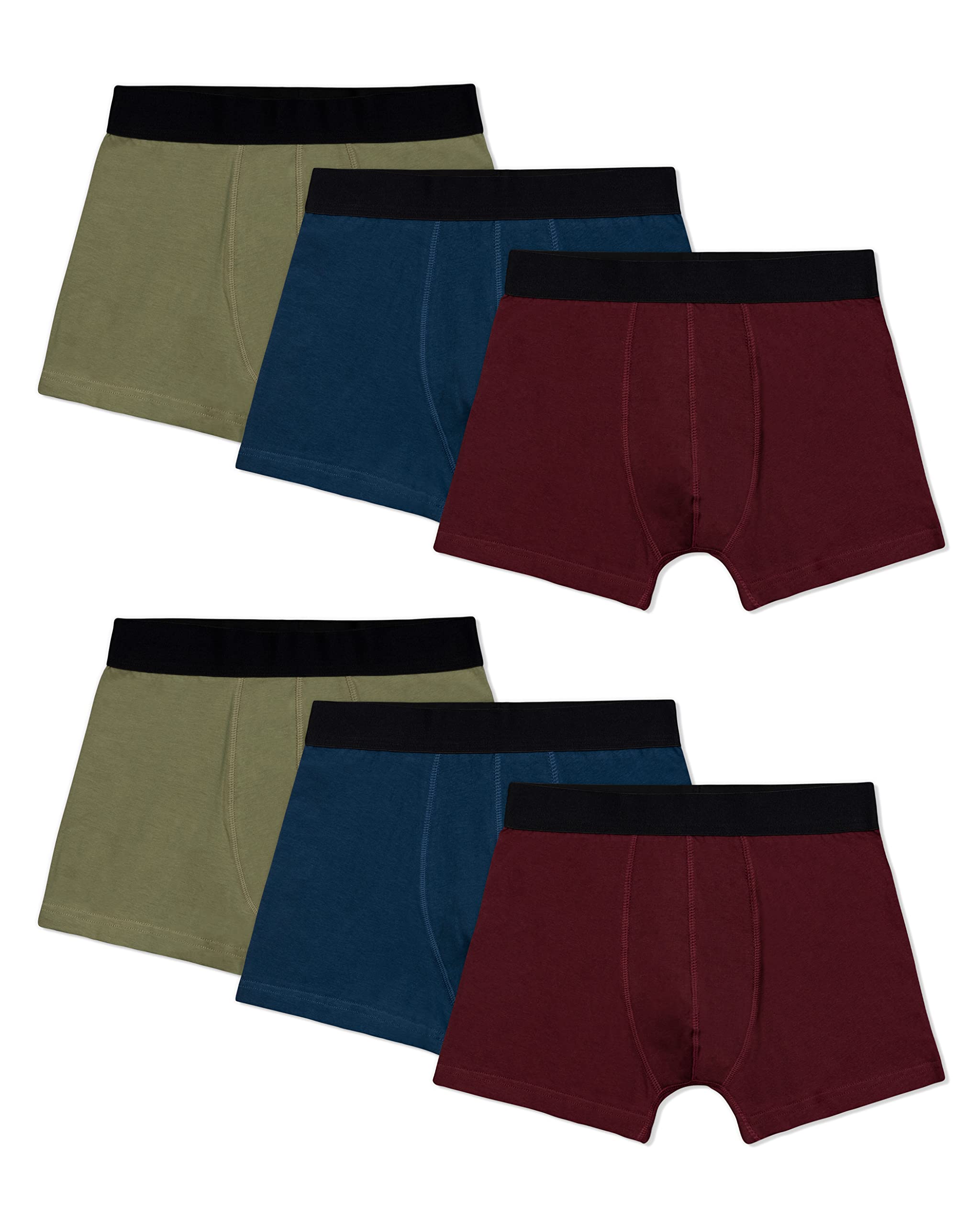 Snocks Herren Boxershorts Ohne Logo - Bio-Baumwolle 6er Pack - Atmungsaktiv Komfortbund - Unterhosen für Alltag und Sport - S-3XL