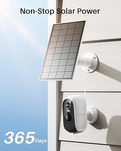 Miniatura 3 de WUUK Cámaras de seguridad solar 2K inalámbricas para exteriores, sistema de seguridad para el hogar de 4 cámaras, visión nocturna a color,