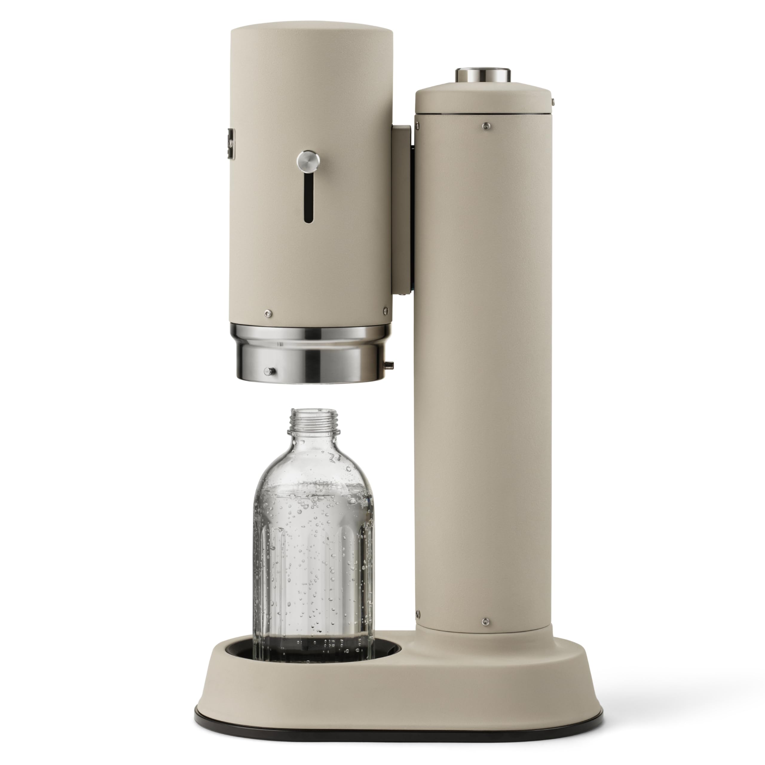 Aarke Carbonator Pro - Pulverizador de agua con botella de cristal, acabado en arena + cilindro de CO2 AARKE 60L, 100% renovable