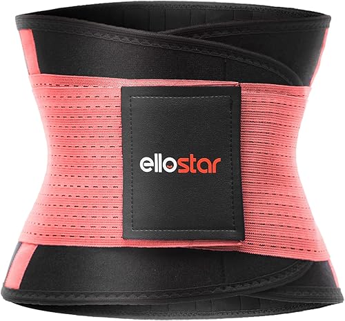 Miniatura 4 de ellostar Entrenador de cintura para mujer banda de sudor para grasa del vientre, control de abdomen, soporte de espalda, faja moldeadora de