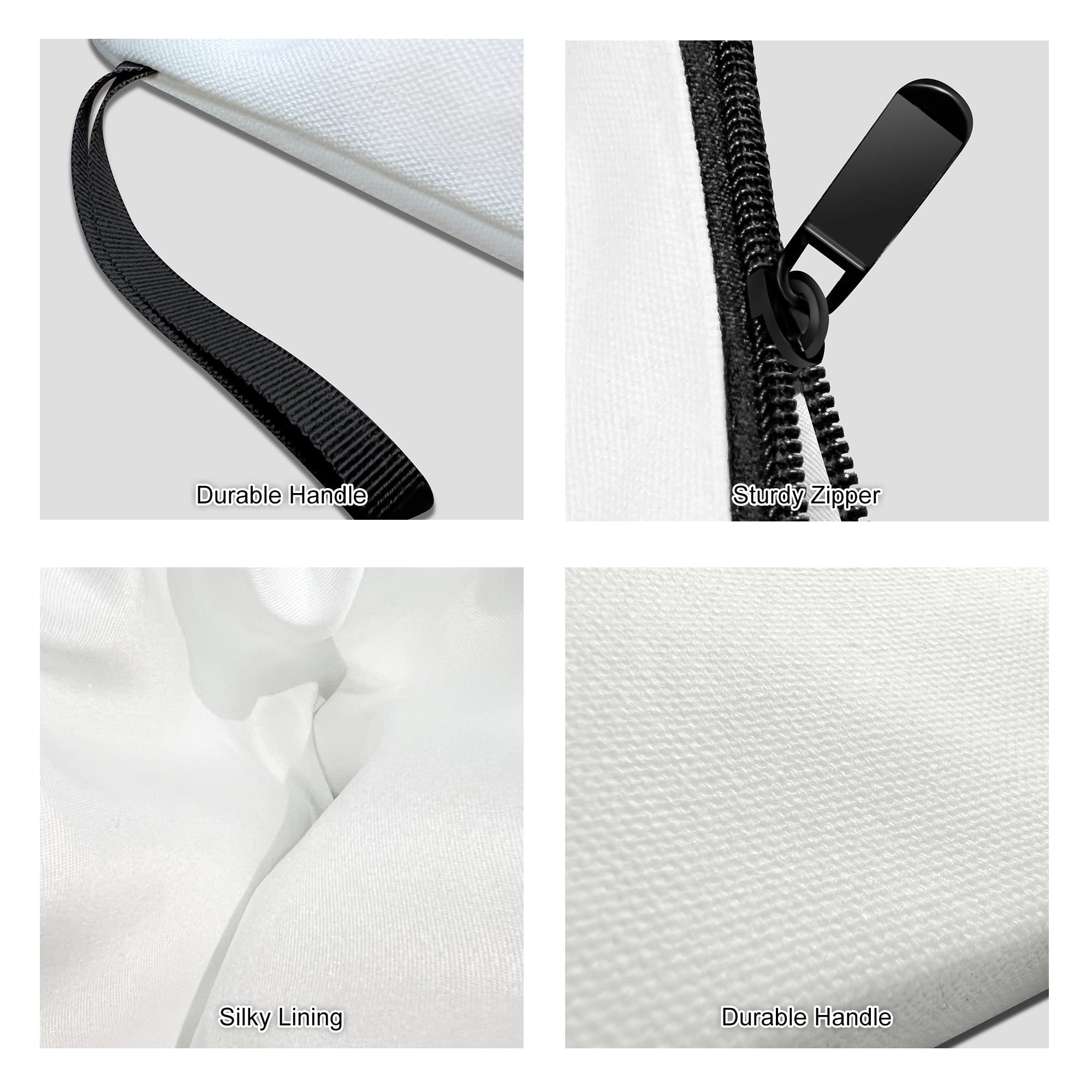 A-Z Personalized Makeup Bag,Birthday Gifts for Women Mom,Gifts for Best Friend,Bride Bridesmaid Cosmetic Bag(L) - 3