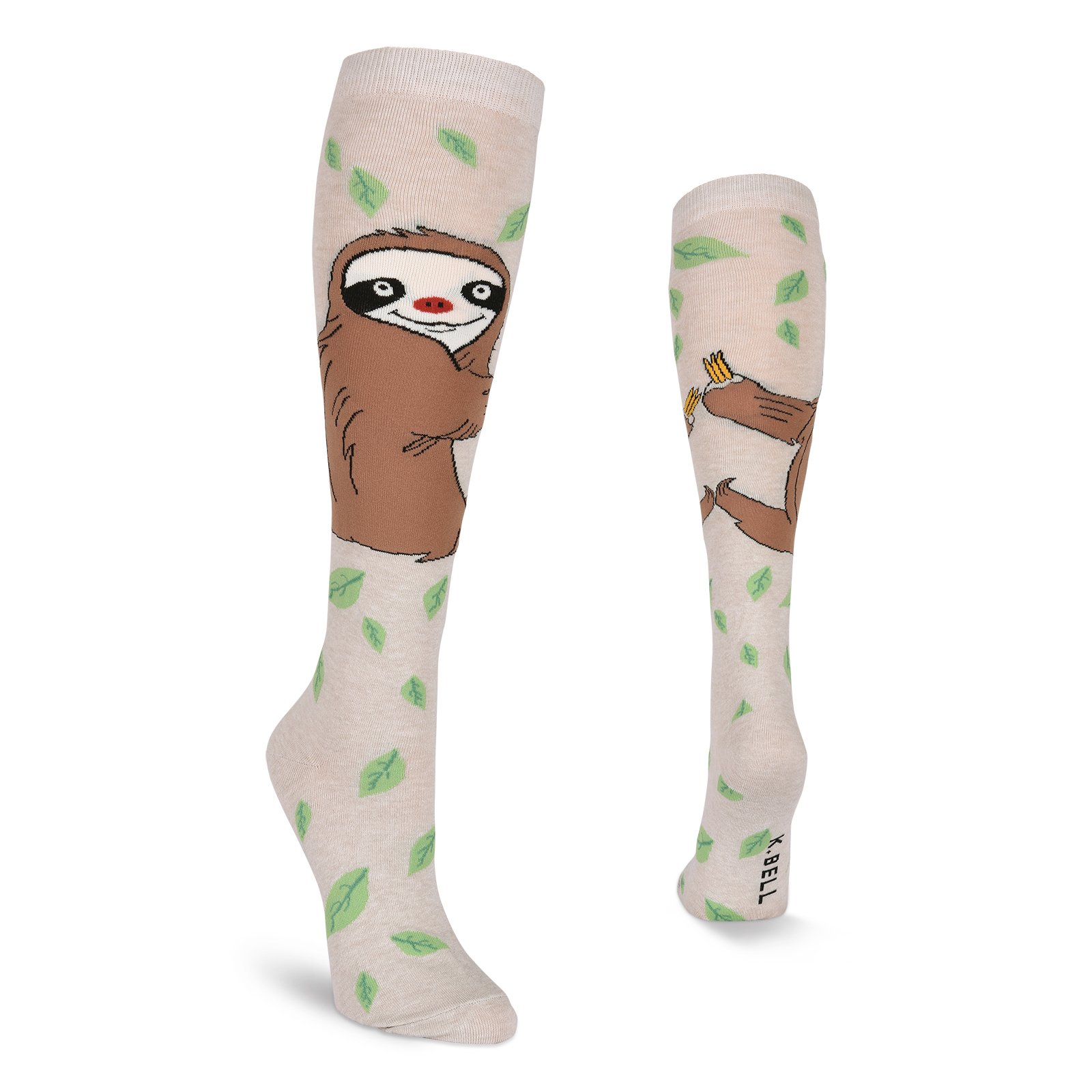 K BELL Women's Fun Conversation Starter Knee High Socks - 1 Pairs - Cool &amp; Cute Pop Culture Gifts