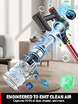 Cordless Vacuum Cleaner, 85,000RPM Powerful Stick Vacuum 8 in 1 Lightweight Vacuum Cleaners for Home, LED Display, 3 Suction Modes, 45Mins Detachable Battery Vacuum for Hard Floor Carpet Pet Hair