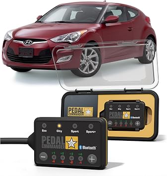 PEDAL COMMANDER for Hyundai Veloster 2011-2018 Throttle Response Controller - Plug-and-Play, 4 Driving Modes, App Control, Throttle Controller Performance Mods, Veloster Parts