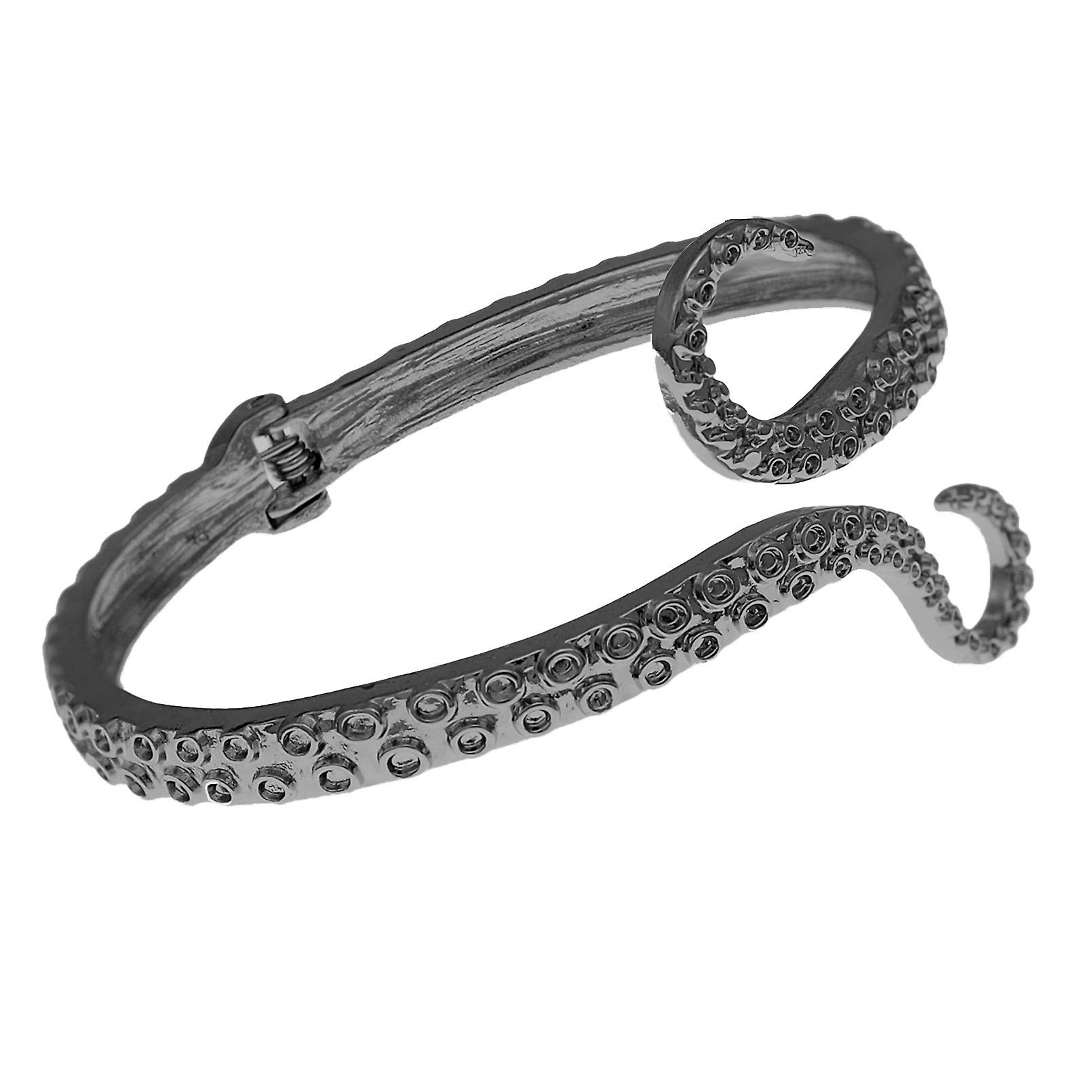 RechicGu Octopus Tentacle Animal Sea Ocean Hinged Open Bracelet Bangle Arm Cuff Scary Horror Goth