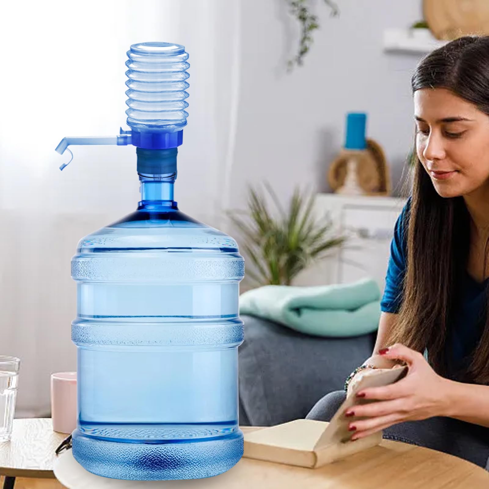 Pompa Manuale per Bottiglia d'Acqua, Erogatore d'Acqua - Pompa per Borraccia e Distributore Manuale