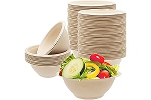 100-Pack Eco-Conscious Small Disposable Bowls for Easy Meals and Snacks