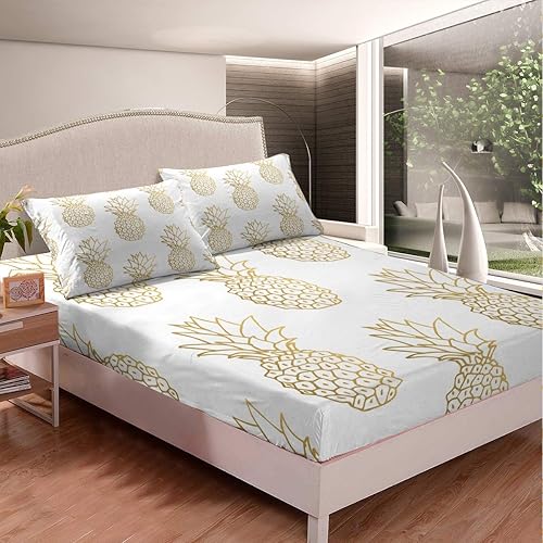 Miniatura 6 de Feelyou Juego de sábanas con estampado de elefante para niños y niñas, diseño de elefante de dibujos animados, juego de ropa de cama ajustable con