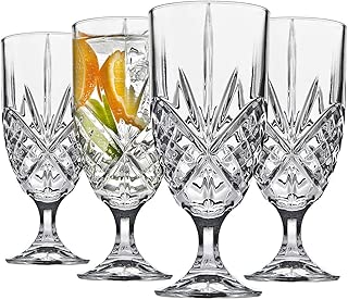 Attractive Acrylic Water Goblets, Set of 4 Drinking Glasses for Iced Tea, Water, Juice, Beer, Wine, and Cocktails - coolthings.us