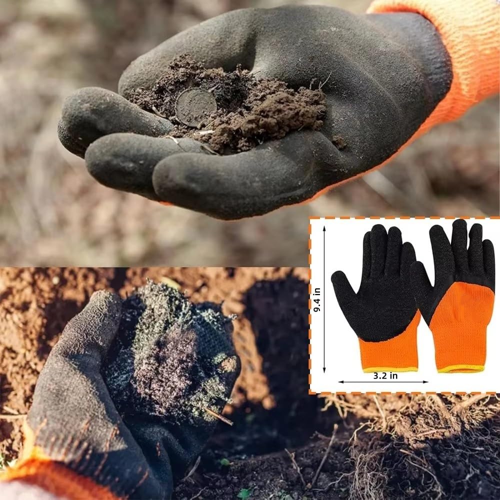 Set di attrezzi da giardino, 8 pezzi, kit di attrezzi da giardino resistente, con utensili manuali per esterni, guanti da giardino e borsa portaoggetti, attrezzi da giardinaggio, regalo per donne e