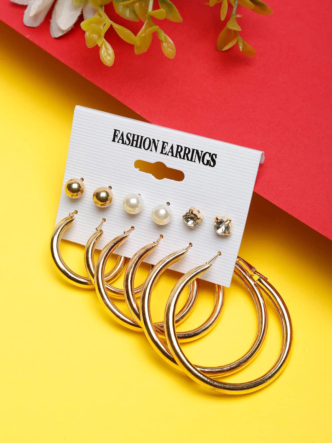 Plated Necklace and Earrings Combo Set (Style 6)