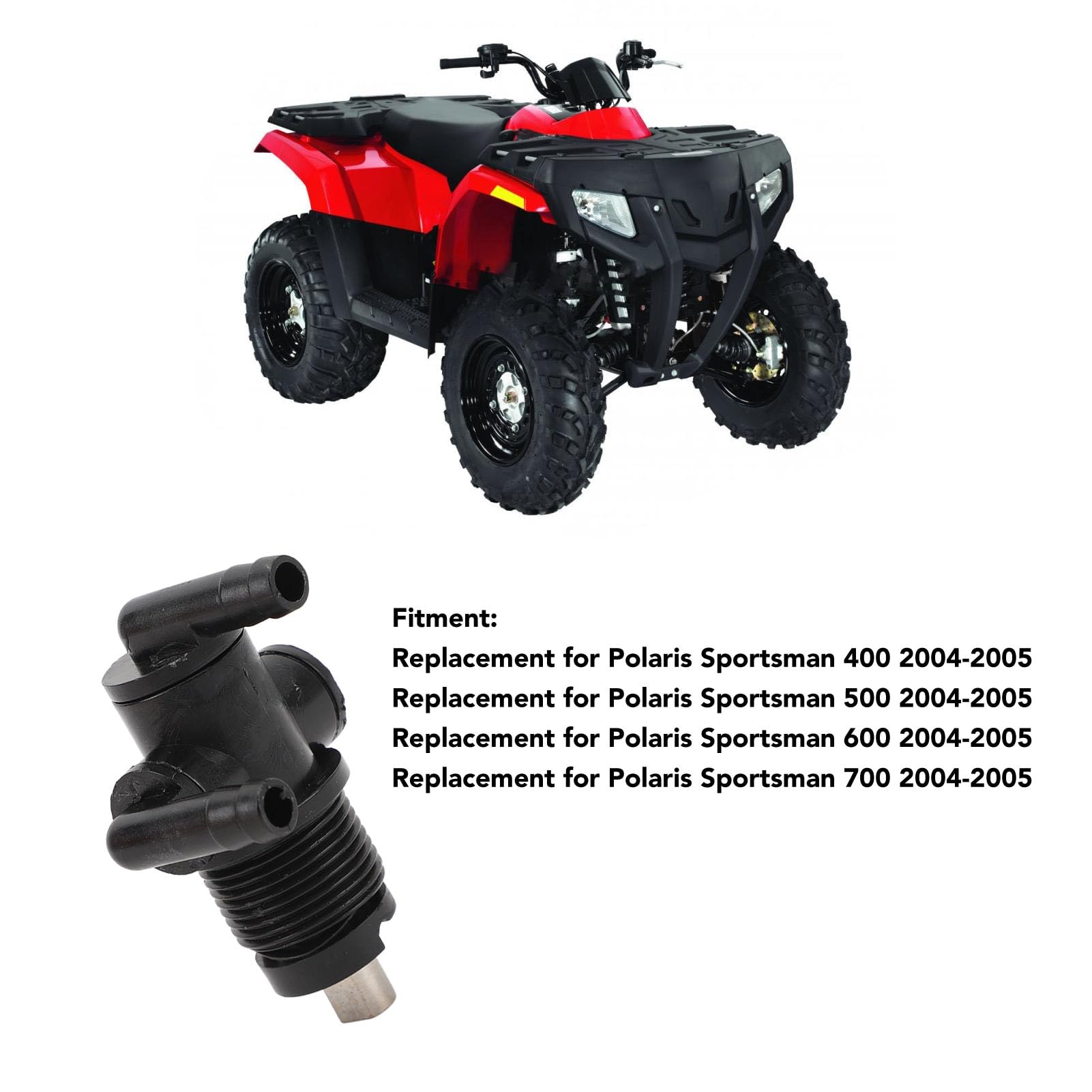 VOBOR Serbatoio carburante a 2 vie valvola di spegnimento ricambio Polaris Sportsman 400 500 600 700 2004-2005