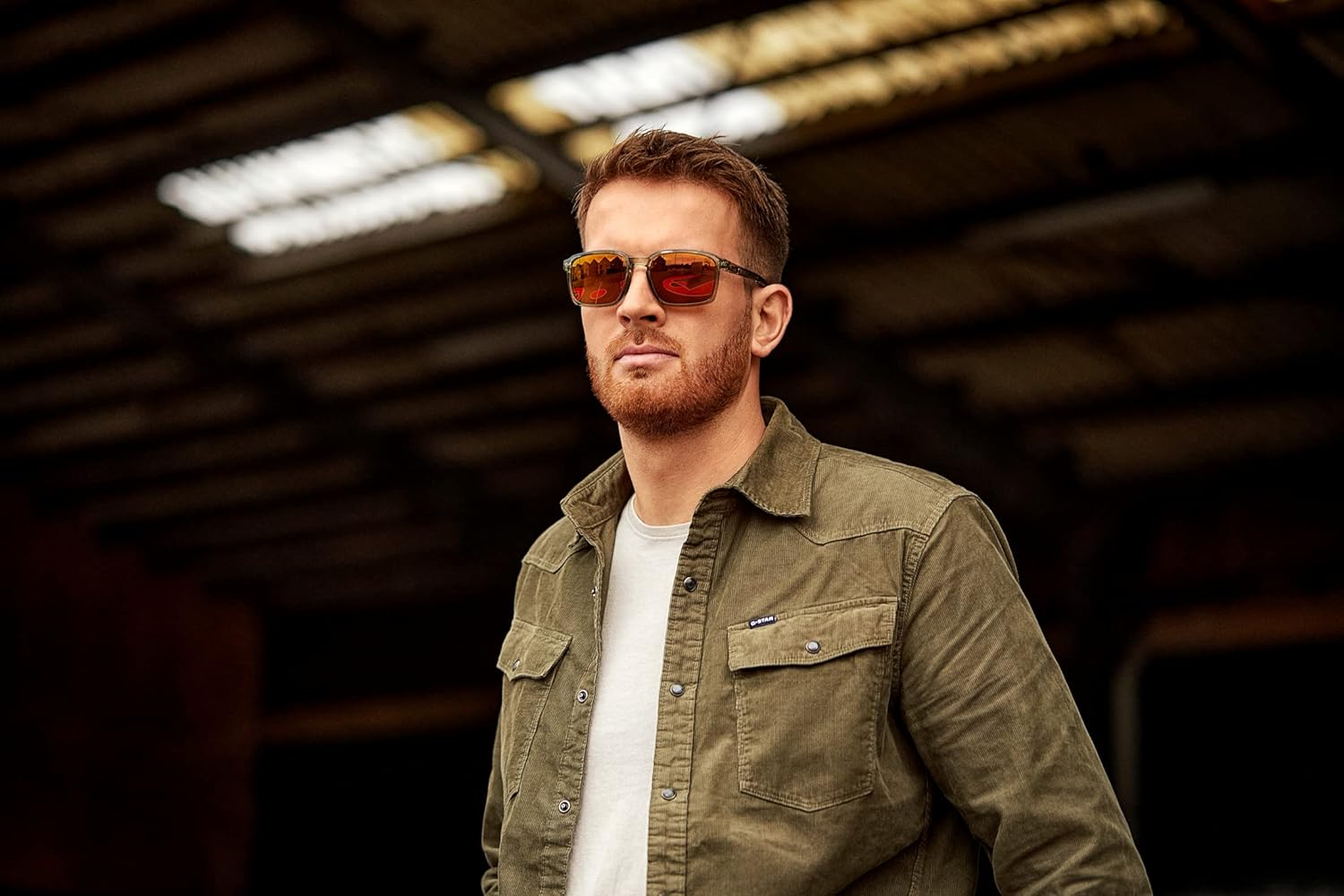 Wiley X Alfa Captivate Polarized Sunglasses, Safety Glasses for Men and Women, UV Eye Protection for Shooting, Fishing, Biking, and Extreme Sports, Crystal Light Olive Frames, Bronze Mirror Lenses