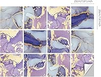 Vista 4 de Lukery Azulejo de despegar y pegar, impermeable, para cocina, calcomanías abstractas de azulejos, azulejos autoadhesivos, azulejos de pared de PVC