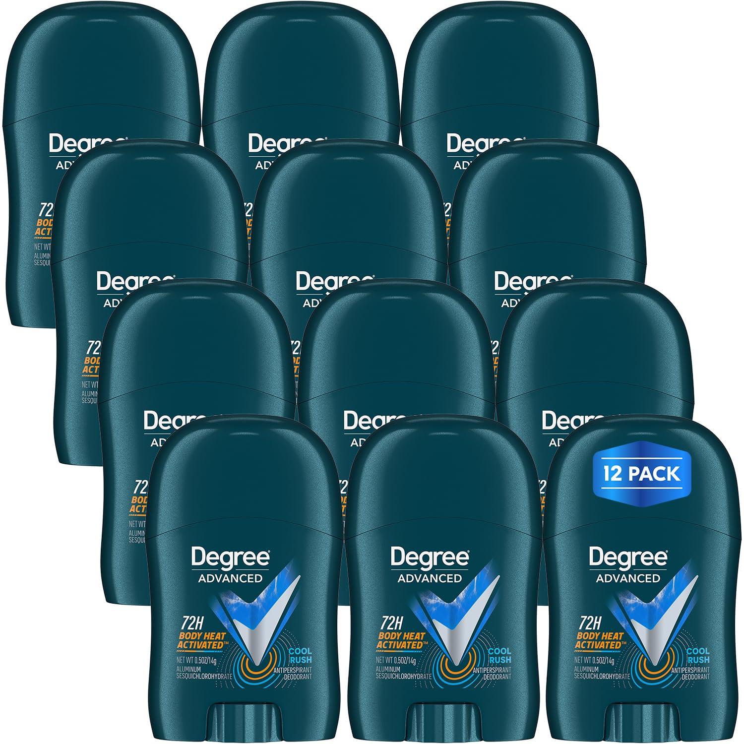 Amazon.com : Degree Men's Travel Deodorant Cool Rush 12-Pack – 72H