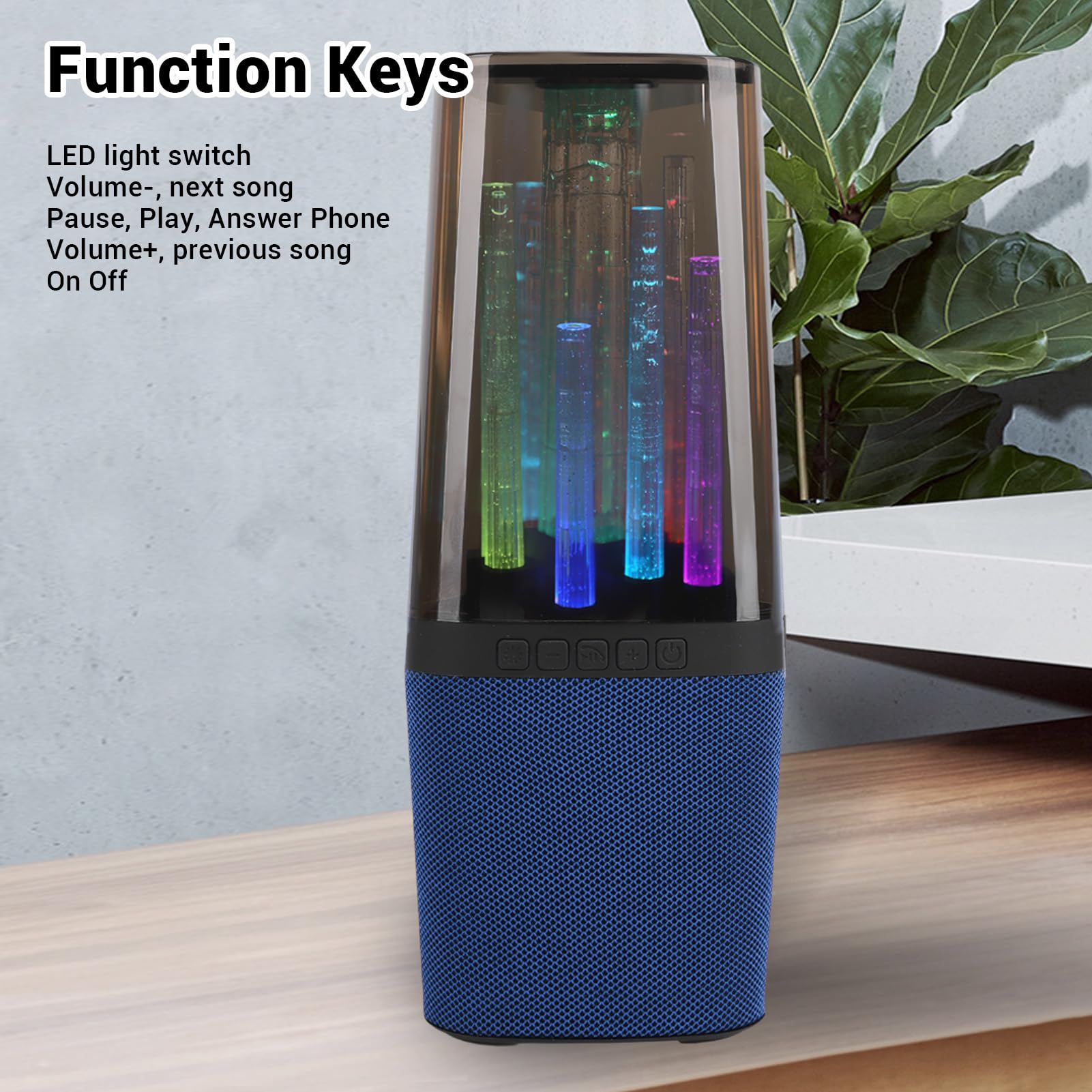 Zerodis Casse Wireless Portatile ABS Altoparlante Bluetooth 5.2 5W HD,