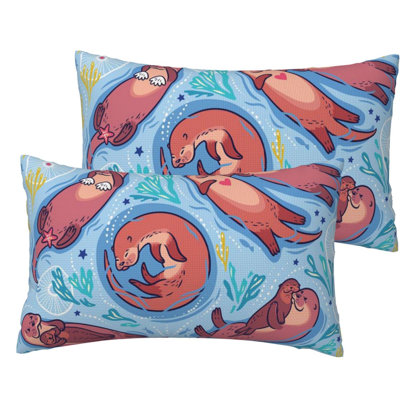 Housses de coussin loutres marron : créez un coin lecture cosy en lin