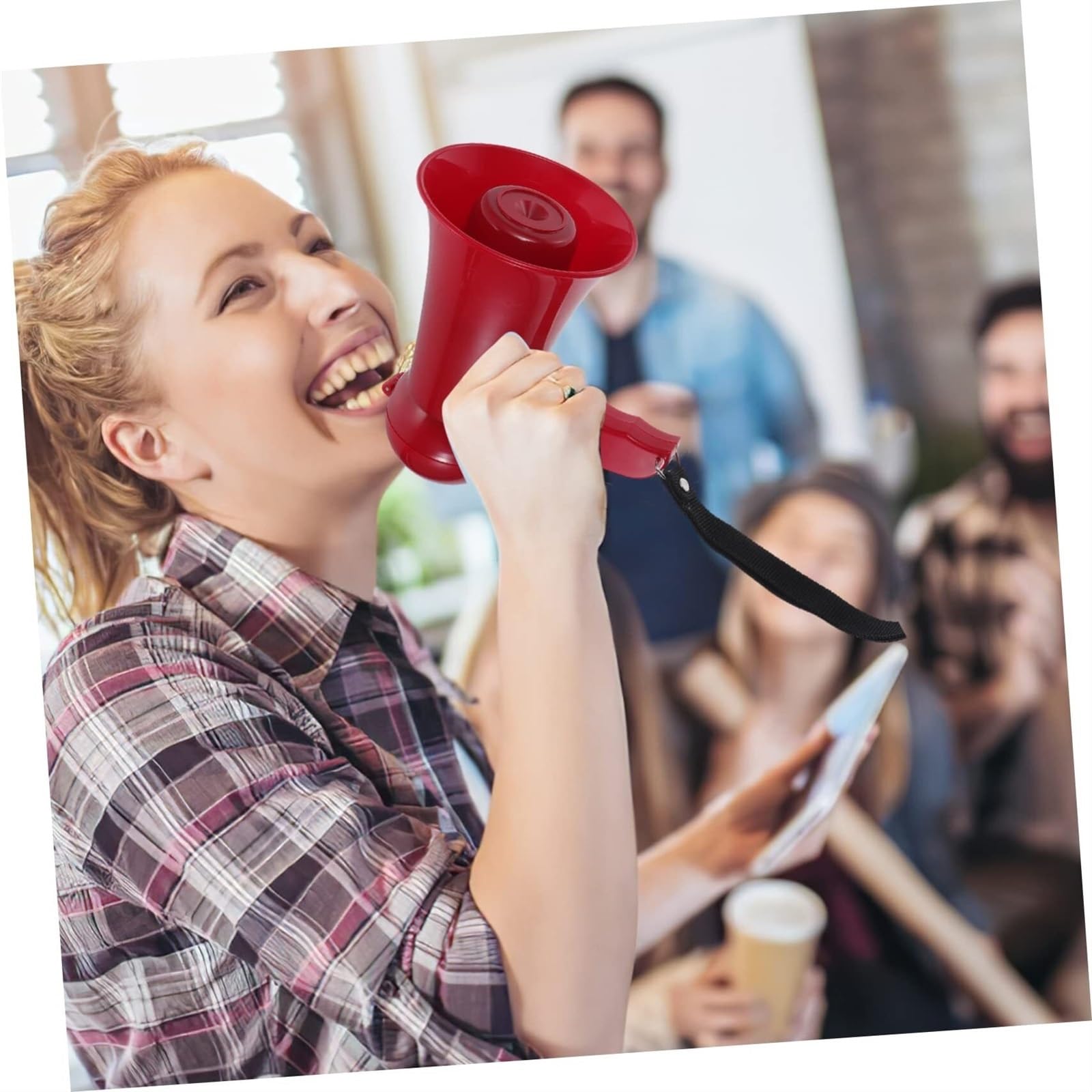 Megafono Altoparlante Altoparlante Megafono Portatile per Altoparlante Sportivo Amplificatore Vocale Altoparlante per Cheerleader Megafono Bullhorn
