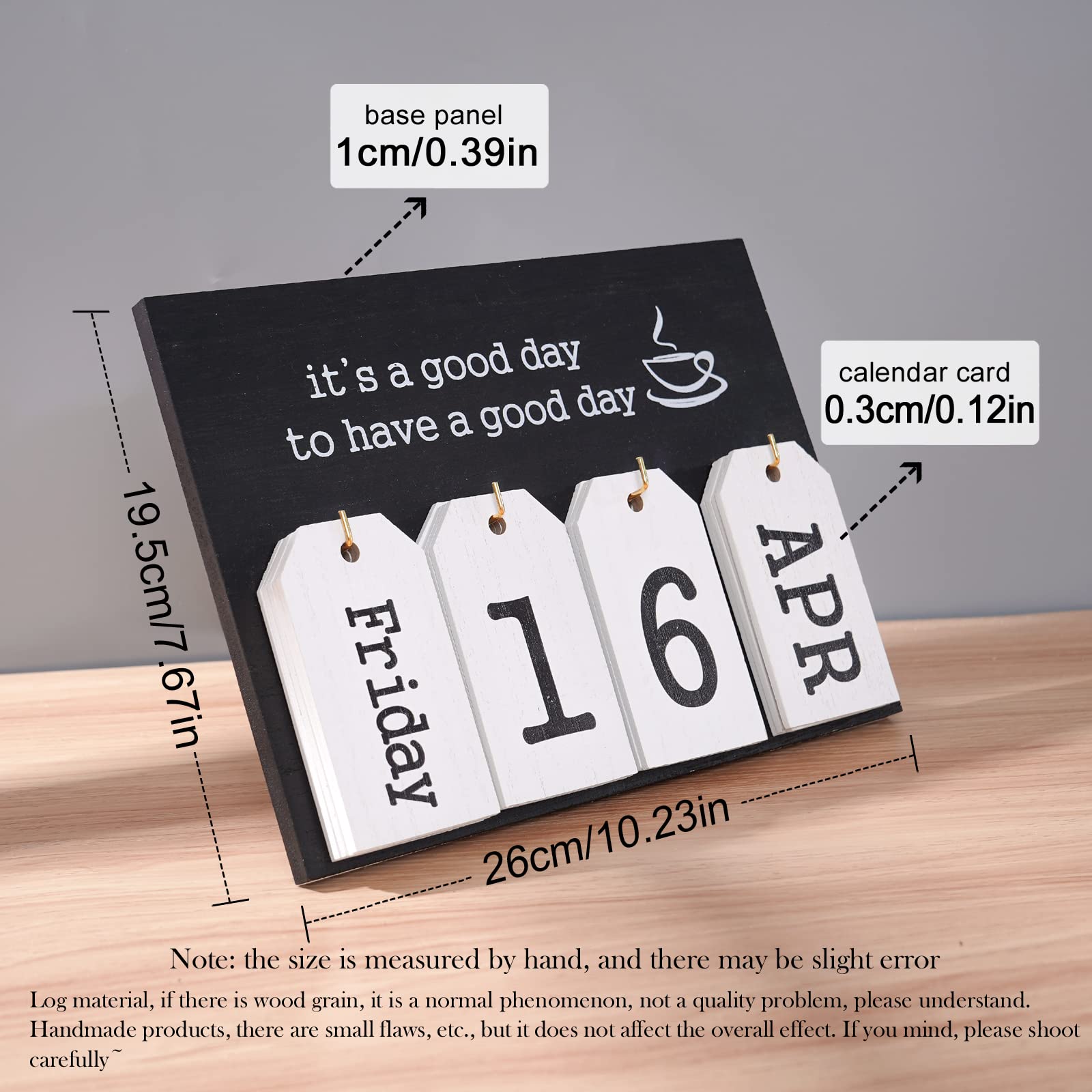 Amazon.com : Desktop Perpetual Calendar Standing Flip-Up
