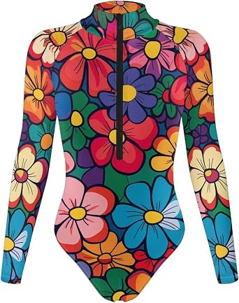 Long Sleeve Bodysuits for Women,Shapewear Bodysuit Sculpting Tummy Control Body Shaper for Shopping Working Travel