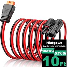 10AWG XT60i Solar Cable 10FT, Solar to XT60i Charging Cable, Solar Connector to XT60i Connector Solar Cable, XT60i Charging Cable for Portable Power Station and Solar Generator