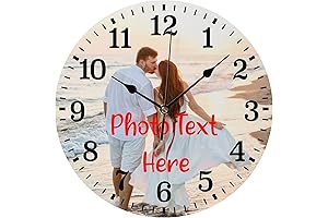 Personalized Photo Clock | Silent Wall Decor
