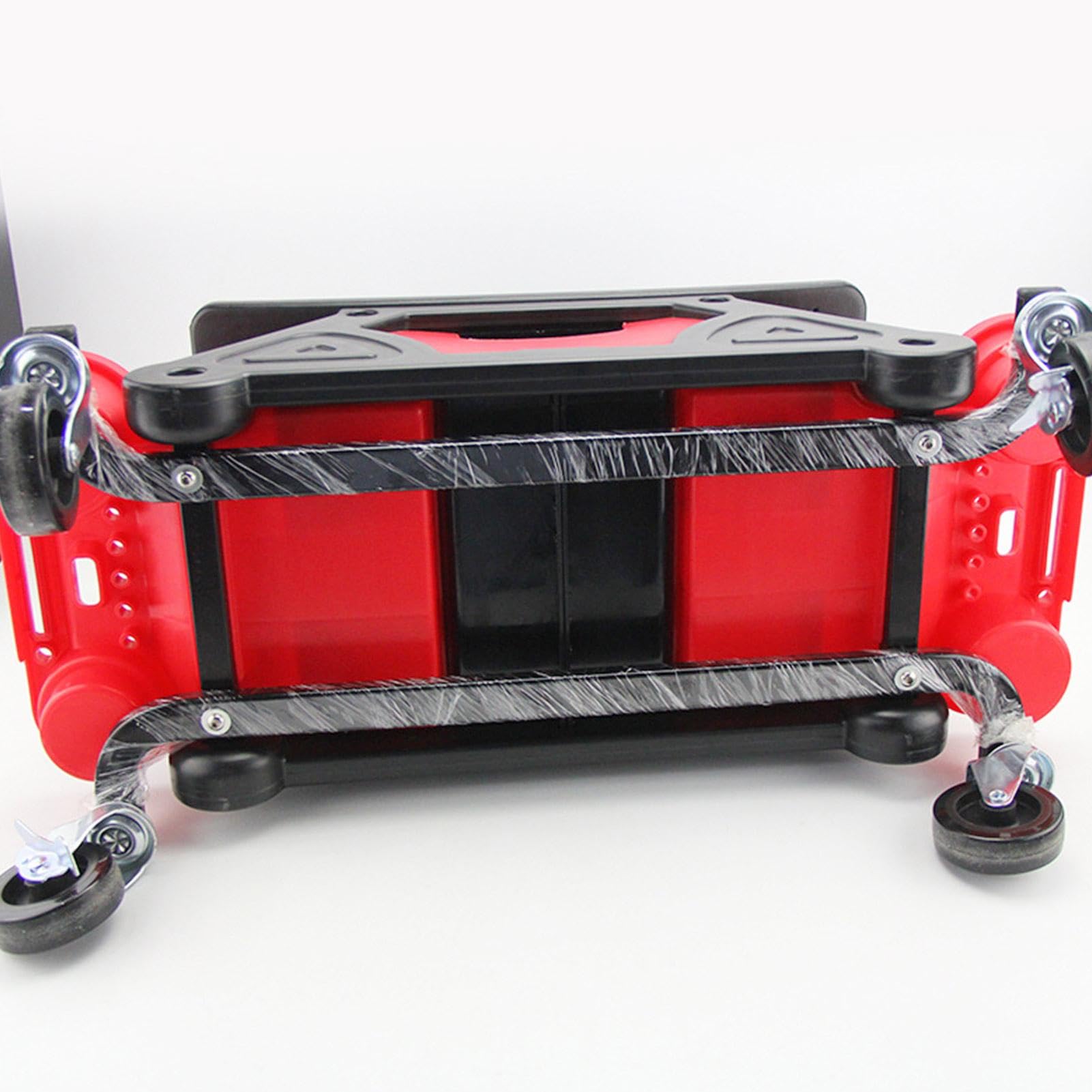 Taburete de mecánico con Ruedas y Capacidad de 136 kg, Ideal para Taller, Garaje o Taller mecánico. Incluye Bandeja de Herramientas Desmontable.