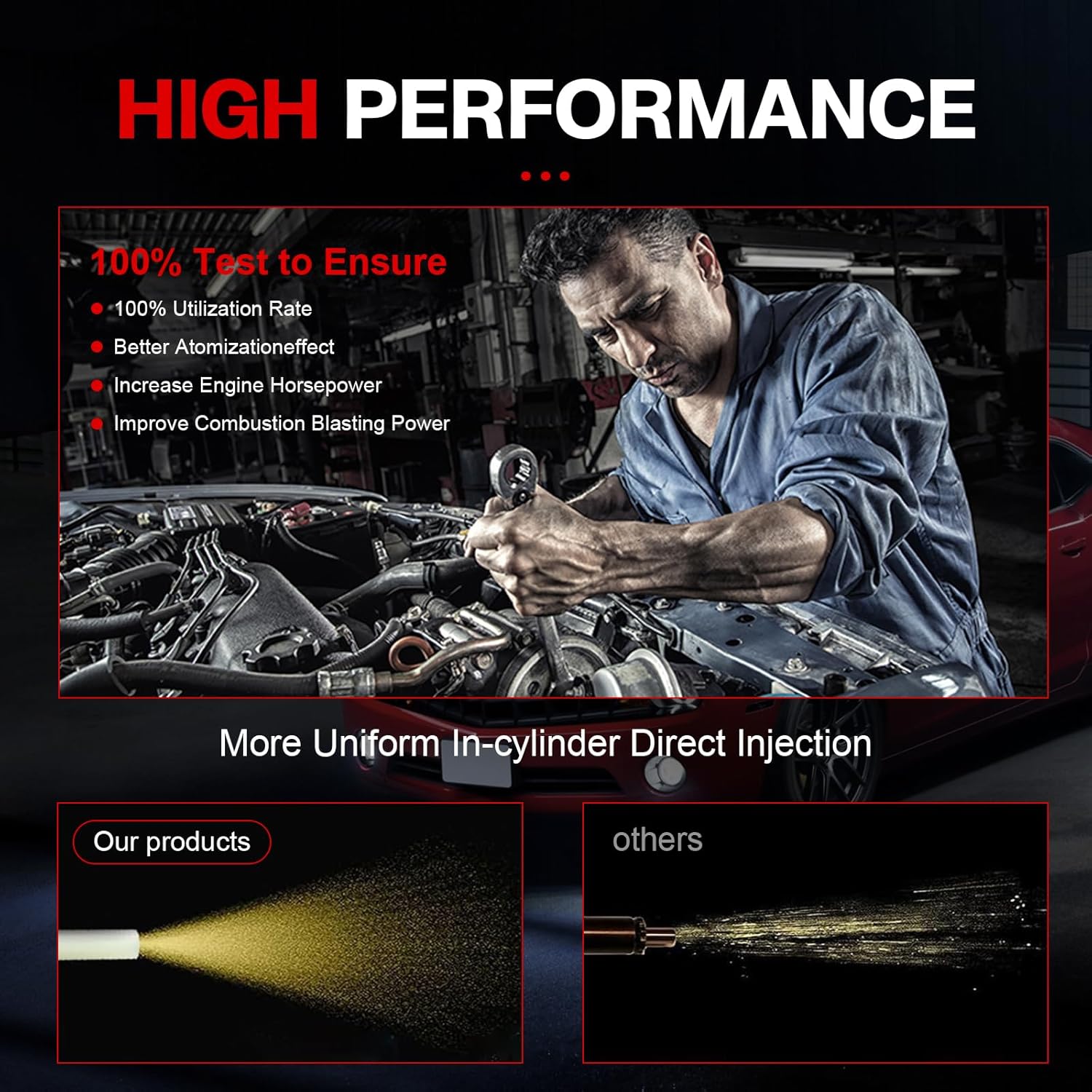 FJ503 Spider Fuel Injectors 6 Cylinder Compatible with Chevy GMC Isuzu Astro Blazer Express 1500 Silverado Jimmy Safari Savana Sierra Sonoma V6 4.3 1996-2014 17113673 19210688