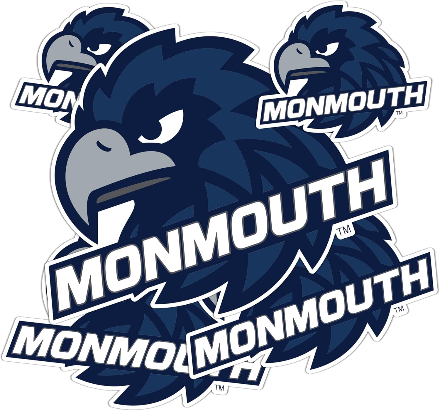 Desert Cactus Monmouth University Sticker Hawks Vinyl Decals Laptop Water Bottle Car Scrapbook T3 (Type 3-1)