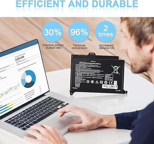 Miniatura 6 de TSKYBEAR BP02XL 849909-850 - Batería compatible con HP Pavilion Laptop 15-AU 15-AW Series 15-AU057CL 15-AU030WM 15-AU063NR 15-AU123CL 15-AW002LA