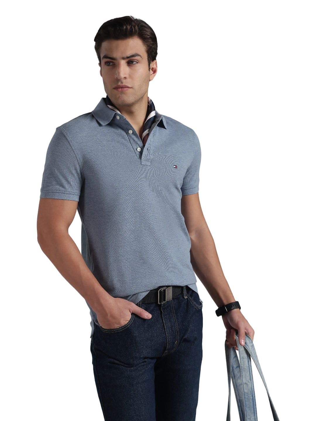tommy hilfiger Printed Slim Fit Cotton Polo T-Shirt-picture-20